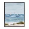 thumbnail image 1 of Stupell Industries Coastal Boats Sailing Away Black Framed Giclee Art, 11 x 14, by Lorenzo Collective, 1 of 8