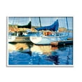 thumbnail image 1 of Stupell Industries Boats at Marina Dock Transportation Painting White Framed Art Print Wall Art, 20 x 16, 1 of 8