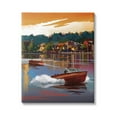 thumbnail image 1 of Stupell Industries Boats at Sunset Pier Transportation Painting Gallery Wrapped Canvas Art Print Wall Art, 16 x 20, 1 of 8