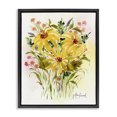 thumbnail image 1 of Stupell Industries Bohemian Abstract Daisy Bunches Black Floating Frame Canvas Art, 17 x 21, by Alexandria Gilbert Kincaid, 1 of 8
