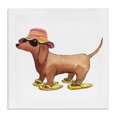 thumbnail image 1 of Stupell Industries Bohemian Beach Dog Flip Flops Canvas Art, 30 x 30, by Geoff Allen, 1 of 8