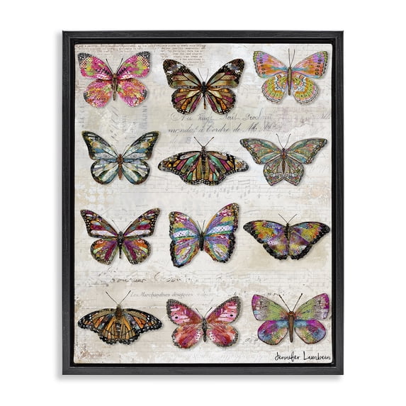 Stupell Industries Bohemian Black Floating Frame Canvas Art, 17 x 21, by Jennifer Lambein