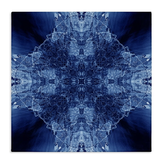 Stupell Industries Bohemian Blue Balanced Tie Dye Canvas Art, 36 x 36, by El Perkin