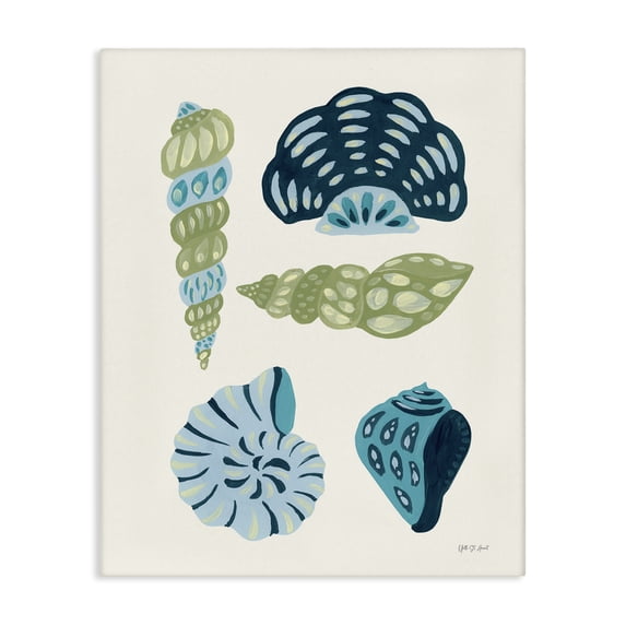 Stupell Industries Bohemian Blue Shell Collection Canvas Art, 36 x 48, by Yvette St. Amant