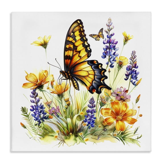 Stupell Industries Bohemian Butterfly Wings Garden Canvas Art, 24 x 24, by LSR Design Studio
