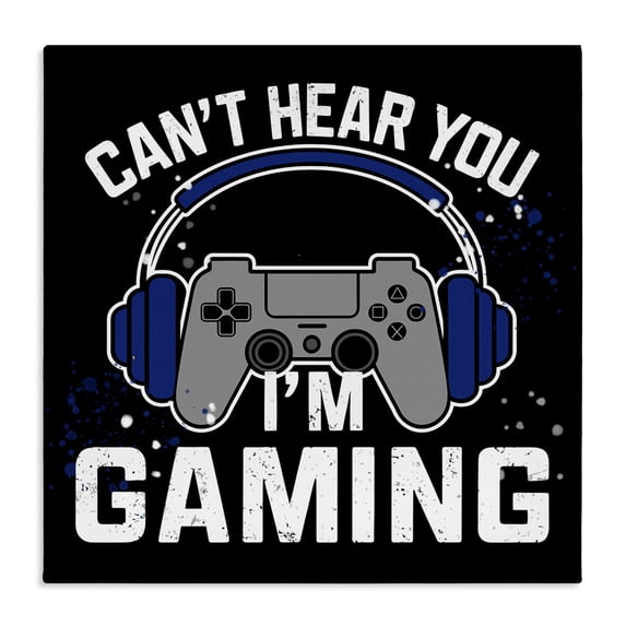 Stupell Industries Bohemian Can't Hear You Gaming Canvas Art, 17 x 17, by Kim Allen