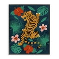 thumbnail image 1 of Stupell Industries Bohemian Climbing Tiger Tropics Black Framed Giclee Art, 11 x 14, by Carrie Cantwell, 1 of 8