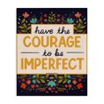 thumbnail image 1 of Stupell Industries Bohemian Courage To Be Imperfect Canvas Art, 16 x 20, by Glad You're Here Co., 1 of 8
