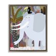 thumbnail image 1 of Stupell Industries Bohemian Elephant & Toucan in Jungle Brown Floating Frame Canvas Art, 25 x 31, by Carla Daly, 1 of 8