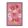 thumbnail image 1 of Stupell Industries Bohemian Floral Bloom Letter U Brown Floating Frame Canvas Art, 17 x 25, by Hannah Byatt, 1 of 8