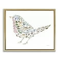 thumbnail image 1 of Stupell Industries Bohemian Floral Nature Bird Gold Floating Frame Canvas Art, 31 x 25, by Danhui Nai, 1 of 8