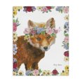 thumbnail image 1 of Stupell Industries Bohemian Flower Friends Fox Canvas Art, 16 x 20, by Emily Adams, 1 of 7