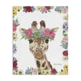 thumbnail image 1 of Stupell Industries Bohemian Flower Friends Giraffe Canvas Art, 24 x 30, by Emily Adams, 1 of 7