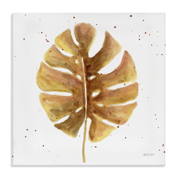 Stupell Industries Bohemian Golden Palm Leaf Canvas Art, 30 x 30, by Yvette St. Amant