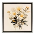thumbnail image 1 of Stupell Industries Bohemian Honeybee with Daisies Gray Floating Frame Canvas Art, 25 x 25, by Petals Prints Design, 1 of 8