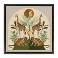 thumbnail image 1 of Stupell Industries Bohemian Jungle Animals Motif Black Floating Frame Canvas Art, 18 x 18, by Victoria Barnes, 1 of 8