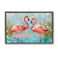 thumbnail image 1 of Stupell Industries Bohemian Modern Flamingo Love Brown Floating Frame Canvas Art, 31 x 21, by LSR Design Studio, 1 of 7