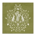 thumbnail image 1 of Stupell Industries Bohemian Olive Green Botanical Rabbits Canvas Art, 36 x 36, by Katie O'Shea, 1 of 8