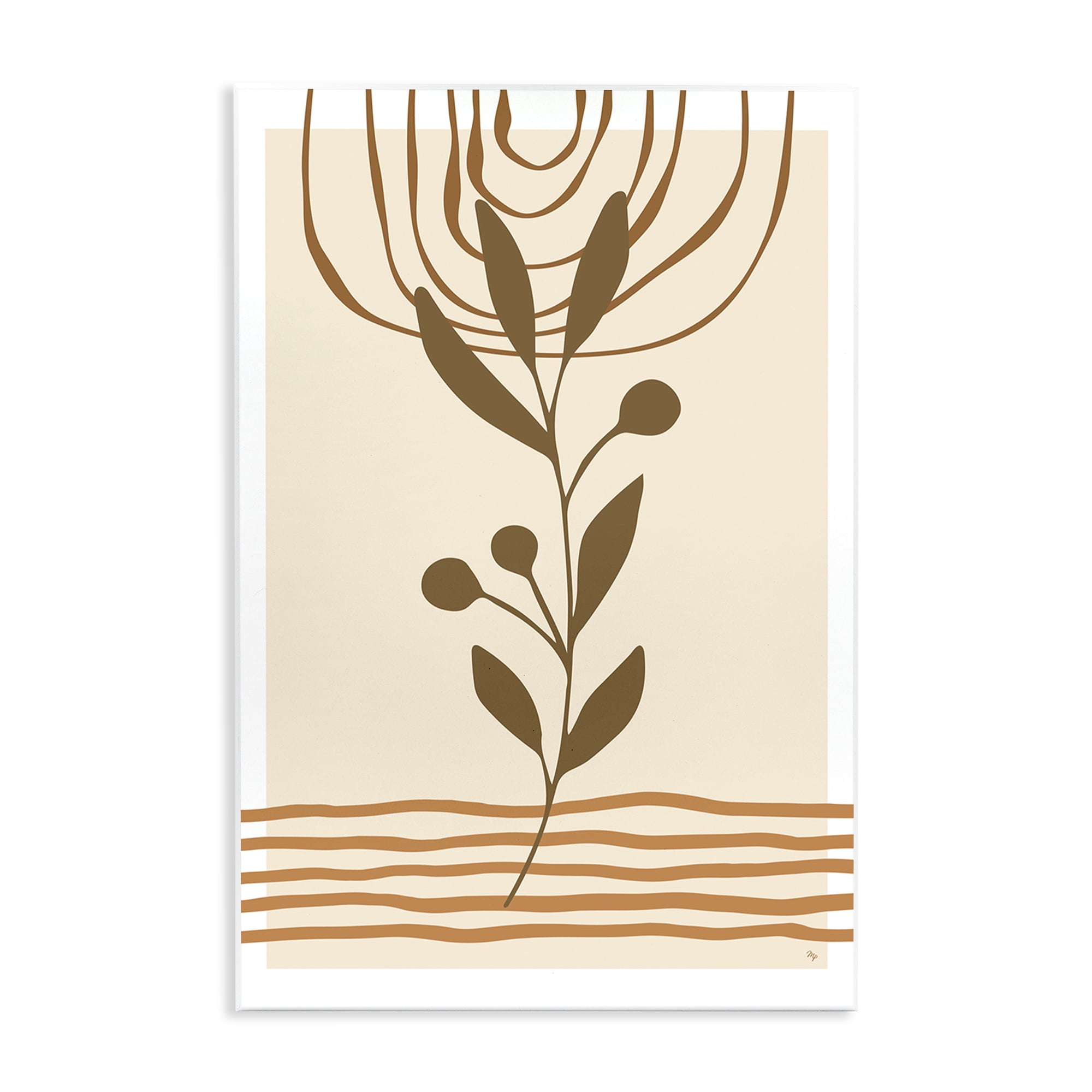 Stupell Industries Bohemian Plant Sprig Botanical & Floral Painting Unframed Art Print Wall Art, 10 x 15