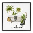 thumbnail image 1 of Stupell Industries Bohemian Relax Tub Plants Arrangement Black Framed Giclee Art, 12 x 12, by Nan, 1 of 7