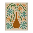 thumbnail image 1 of Stupell Industries Bohemian Retro Floral Shapes Vase Canvas Art, 16 x 20, by Ziwei Li, 1 of 7