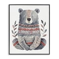 thumbnail image 1 of Stupell Industries Bohemian Scandinavian Style Bear Black Framed Giclee Art, 11 x 14, by LSR Design Studio, 1 of 8