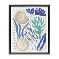 thumbnail image 1 of Stupell Industries Bohemian Scattered Marine Life Black Floating Frame Canvas Art, 25 x 31, by Veronique Charron, 1 of 8