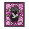 thumbnail image 1 of Stupell Industries Bohemian Skunk & Rose Blossoms Black Floating Frame Canvas Art, 17 x 21, by Renee Thompson, 1 of 8