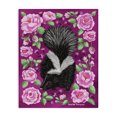 thumbnail image 1 of Stupell Industries Bohemian Skunk & Rose Blossoms Canvas Art, 16 x 20, by Renee Thompson, 1 of 8