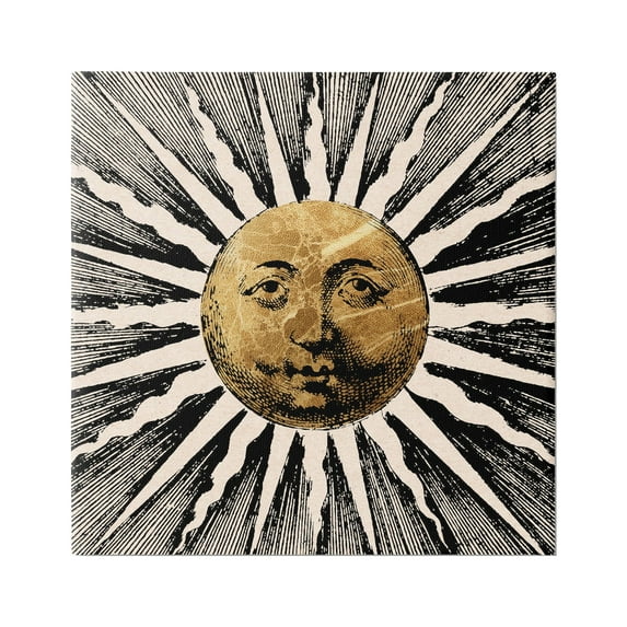 Stupell Industries Bohemian Sun Rays Landscape Painting Gallery Wrapped Canvas Art Print Wall Art, 24 x 24