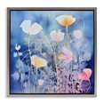 thumbnail image 1 of Stupell Industries Bohemian Tranquil Blue Florals Gray Floating Frame Canvas Art, 25 x 25, by Irena Orlov, 1 of 7