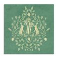 thumbnail image 1 of Stupell Industries Bohemian Turquoise Botanical Rabbits Canvas Art, 24 x 24, by Katie O'Shea, 1 of 8