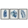thumbnail image 1 of Stupell Industries Bohemian Vintage Tropical Leaves Black 3pc Floating Frame Art Set, 17 x 21 each, by Hannah Dawson, 1 of 8