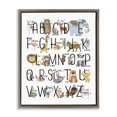 thumbnail image 1 of Stupell Industries Bohemian Boho Animals Alphabet Brown Floating Frame Canvas Art, 25 x 31, by Erica Billups, 1 of 7