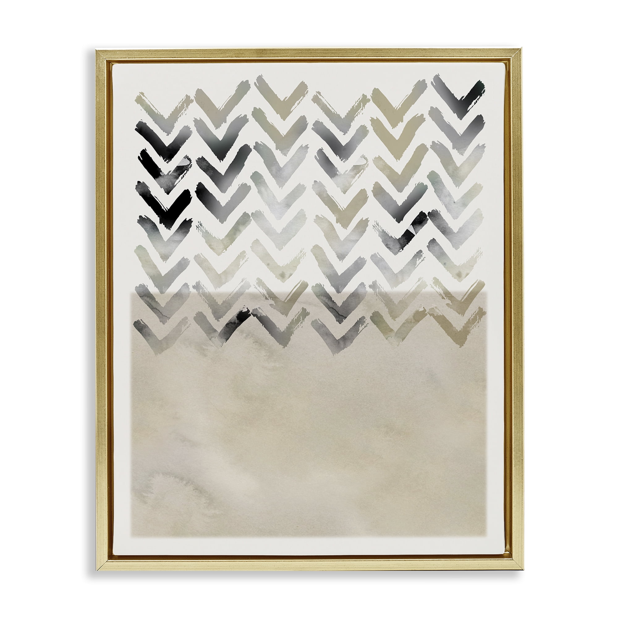 Stupell Industries Boho Arrow Pattern Abstract Painting Gold Floater
