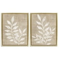 thumbnail image 1 of Stupell Industries Boho Botanical Leaf Silhouette Botanical & Floral Painting Gold Floater Framed Canvas Art Print Wall Art, 17 x 21, Set of 2, 1 of 9