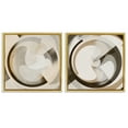 thumbnail image 1 of Stupell Industries Boho Centric Vortex Abstract Painting Gold Floater Framed Canvas Art Print Wall Art, 18 x 18, Set of 2, 1 of 10