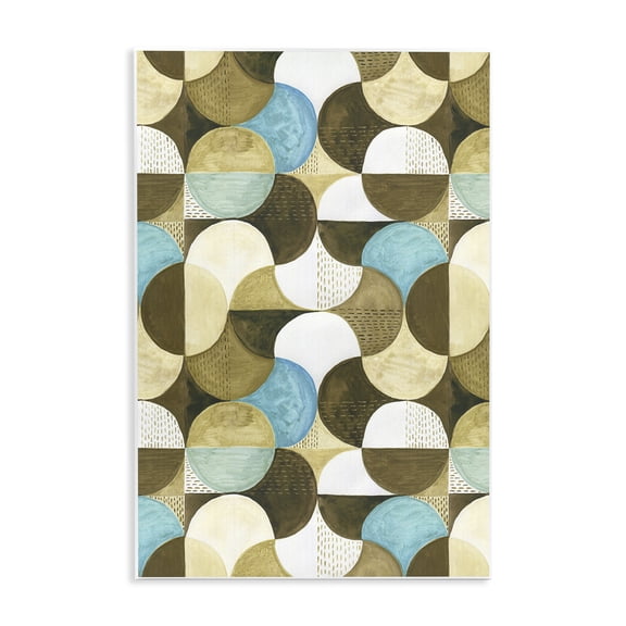 Stupell Industries Boho Circular Pattern Abstract Painting Unframed Art Print Wall Art, 10 x 15