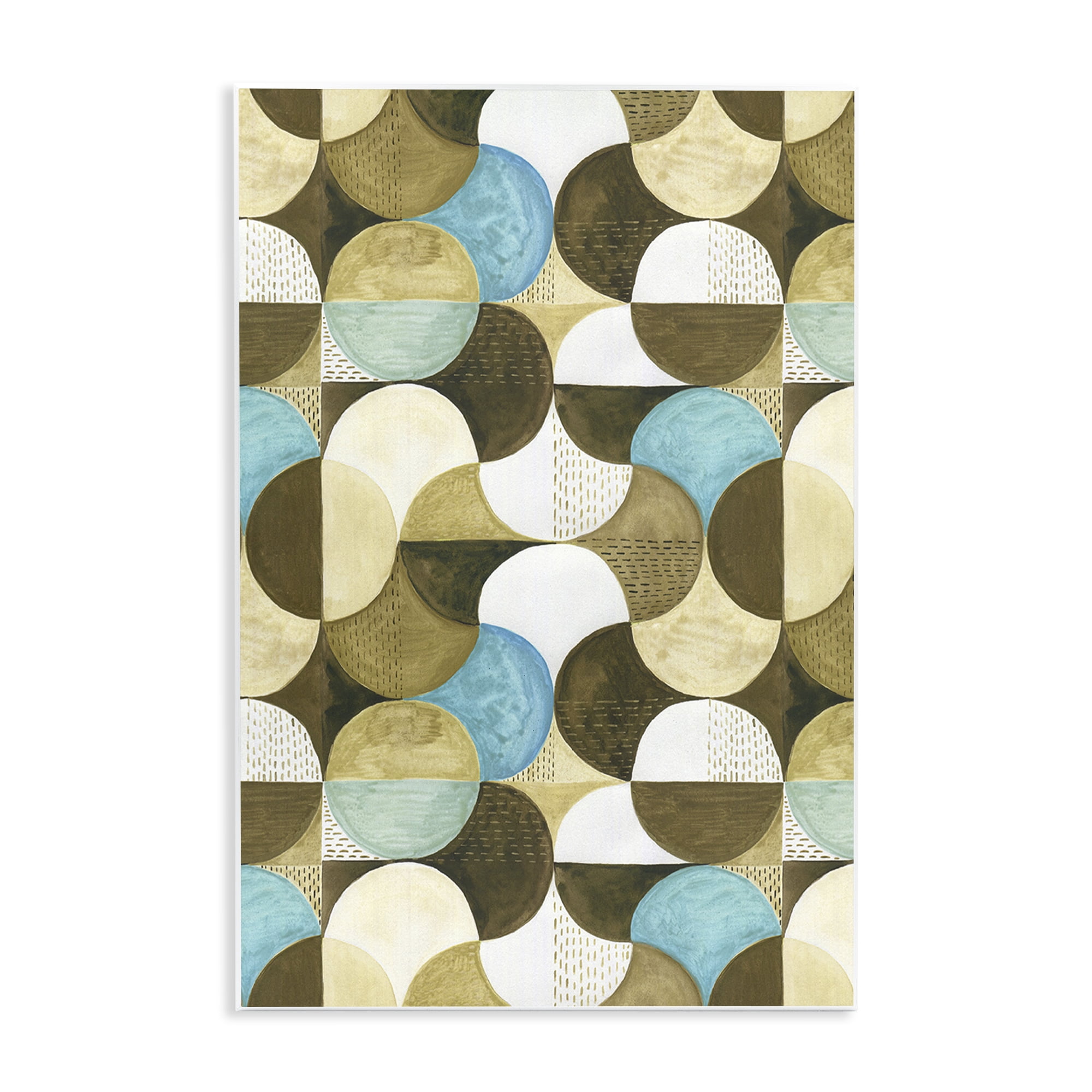 Stupell Industries Boho Circular Pattern Abstract Painting Unframed Art Print Wall Art, 13 x 19