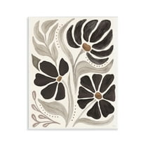 Stupell Industries Boho Curved Petals Botanical & Floral Painting Unframed Art Print Wall Art, 11 x 14