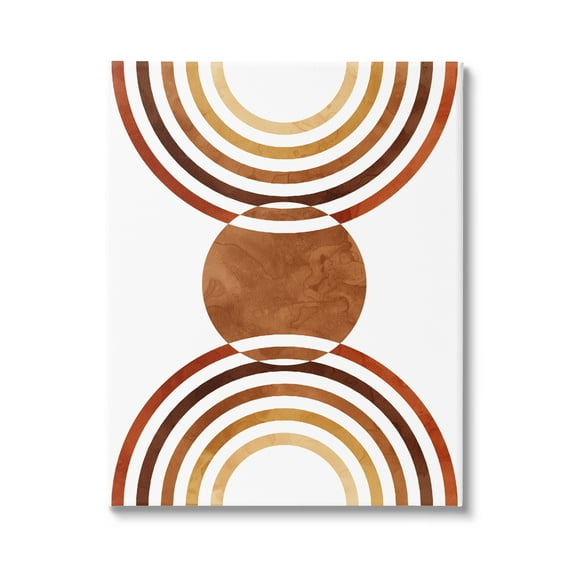 Stupell Industries Boho Earthy Arches Abstract Painting Gallery Wrapped Canvas Art Print Wall Art, 16 x 20