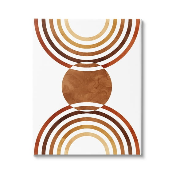 Stupell Industries Boho Earthy Arches Abstract Painting Gallery Wrapped Canvas Art Print Wall Art, 30 x 40