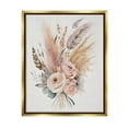thumbnail image 1 of Stupell Industries Boho Feathers & Roses Botanical & Floral Painting Gold Floater Framed Canvas Art Print Wall Art, 17 x 21, 1 of 10