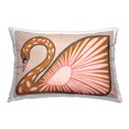 thumbnail image 1 of Stupell Industries Boho Floral Swan Decorative Printed Throw Pillow, 14 x 20, 1 of 5