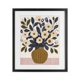thumbnail image 1 of Stupell Industries Eclectic Boho Floral Vase with Stripes Black Framed Print Under Glass, 13 x 16, by Creative Studio, 1 of 8