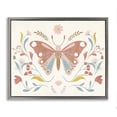 thumbnail image 1 of Stupell Industries Eclectic Boho Folk Butterfly Gray Floating Frame Canvas Art, 31 x 25, by Kim Allen, 1 of 8