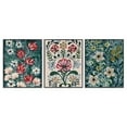 thumbnail image 1 of Stupell Industries Boho Folksy Florals Plants & Flowers Painting Black Framed Art Print Wall Art, 16 x 20, Set of 3, 1 of 2