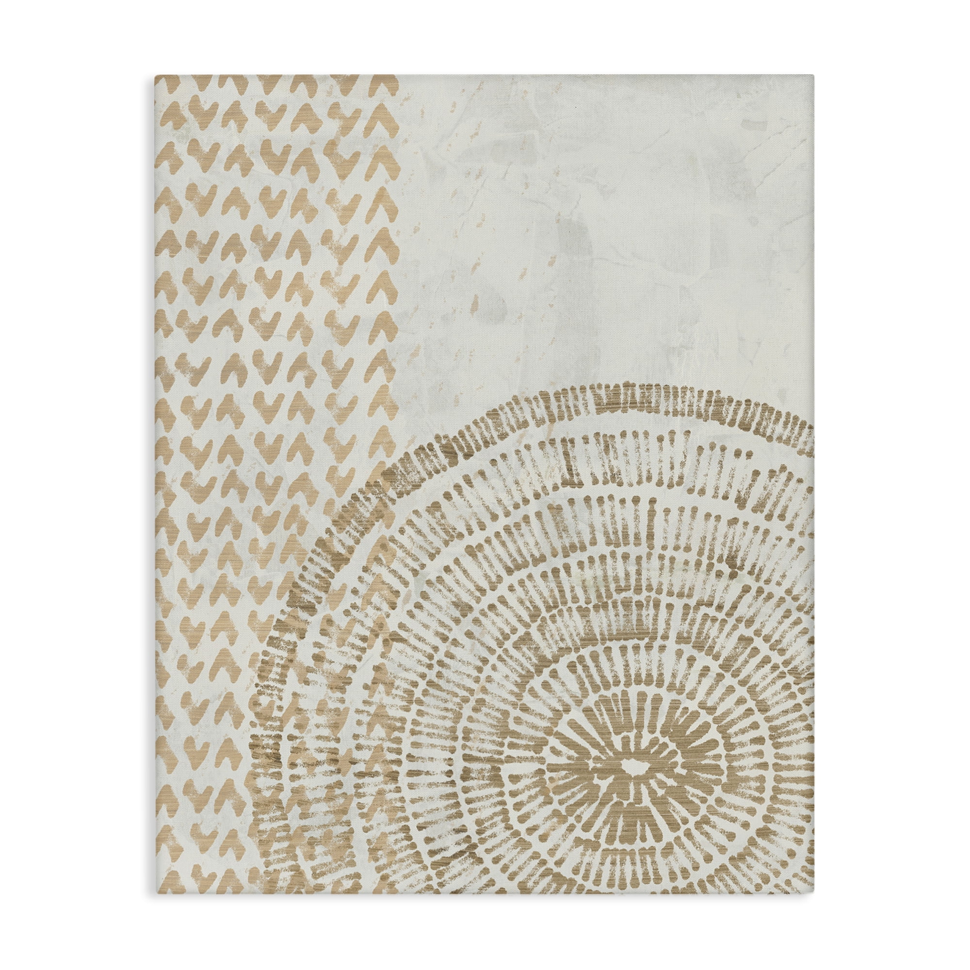 Stupell Industries Boho Fractal Patterns Abstract Painting Gallery Wrapped Canvas Art Print Wall Art, 30 x 40