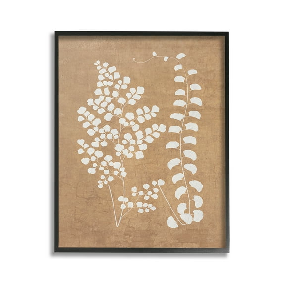 Stupell Industries Boho Garden Sprigs Botanical & Floral Painting Black Framed Art Print Wall Art, 16 x 20