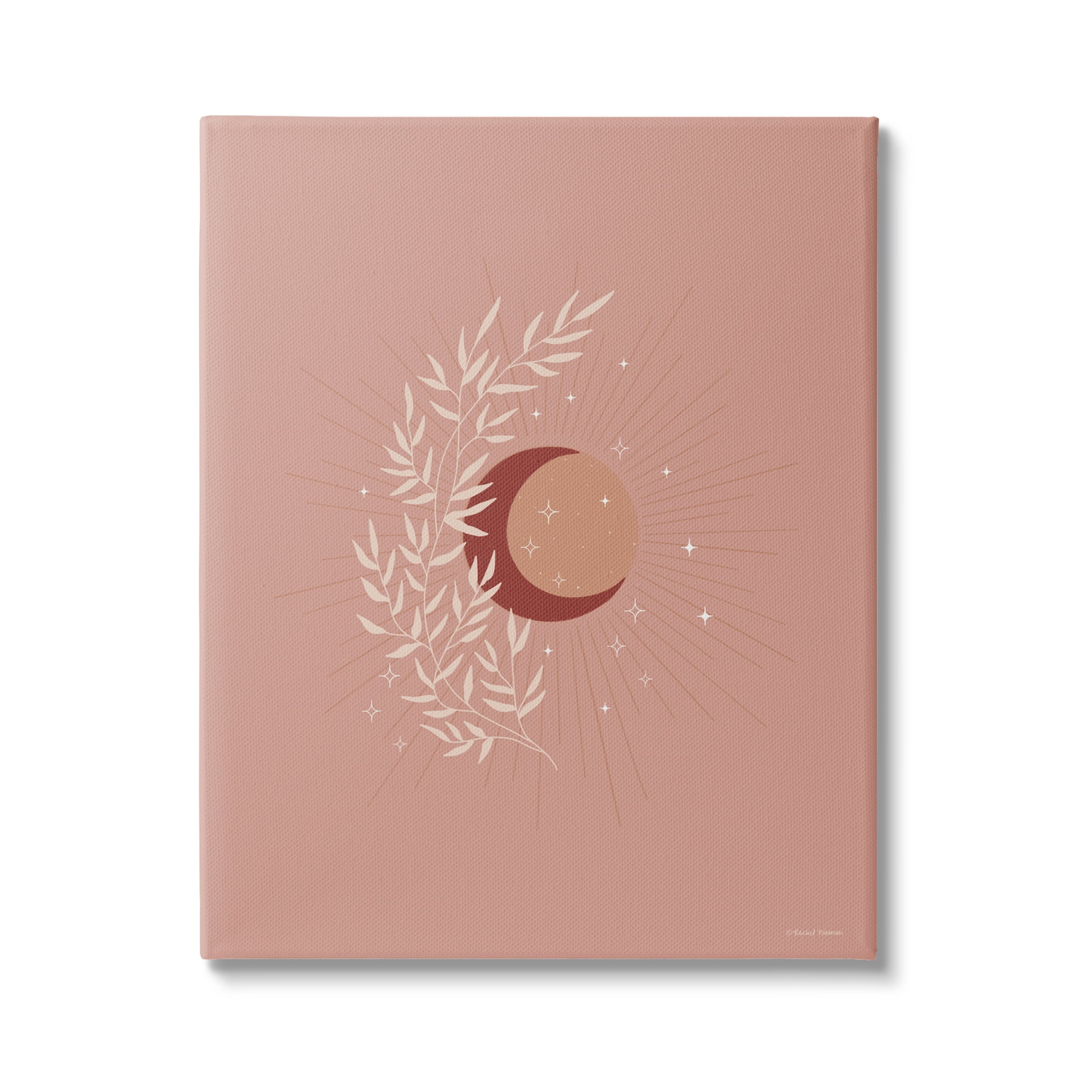 Stupell Industries Boho Herb Botanicals Astral Starry Sun & Moon Graphic Art Gallery Wrapped Canvas Print Wall Art, Design by Rachel Nieman